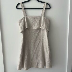 NWT Banana Republic Linen Blend Beige Mini Dress 6 New